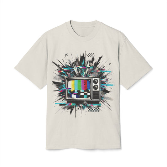 Retro Graphic T-Shirt - 'Signal Is Lost' Unisex Heavy Faded Tee