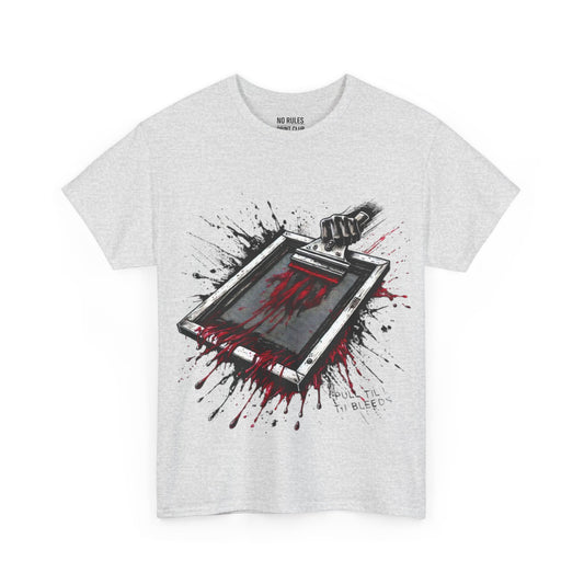 Seven Sins – Wrath – 'PULL ’TIL IT BLEEDS' Design Tee | No Rules Print Club