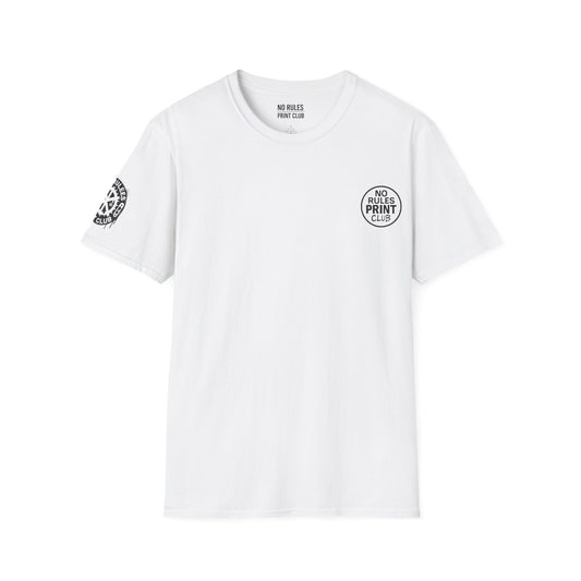 Artistic Floral Graphic Tee – Unisex Softstyle Shirt | No Rules Print Club