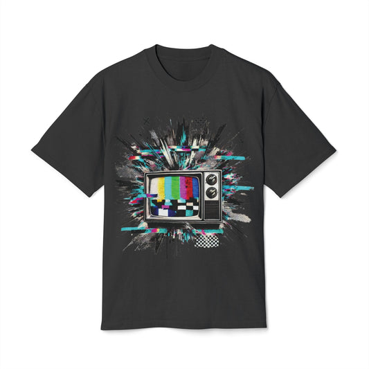 Retro Graphic T-Shirt - 'Signal Is Lost' Unisex Heavy Faded Tee