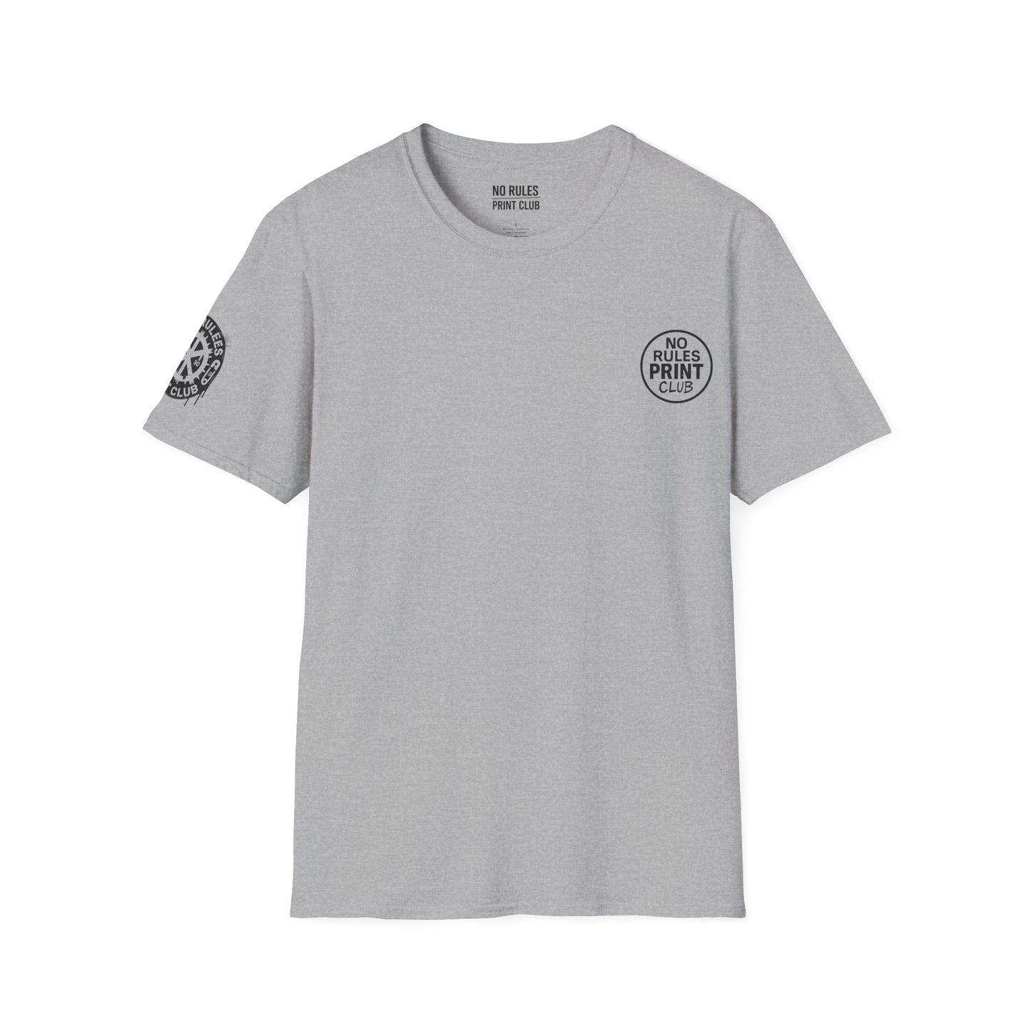 Artistic Floral Graphic Tee – Unisex Softstyle Shirt | No Rules Print Club